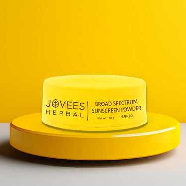 Jovees Herbal Broad Spectrum Sunscreen Powder With SPF 30 | Prevents Sunburns, Skin Damage & Uneven Skin Tone | Natural Mineral Based Ingredients 50gm